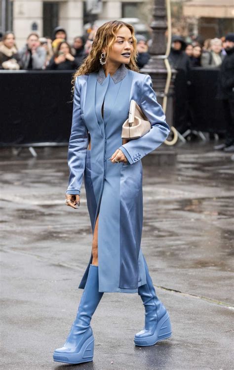 rita ora fendi|Rita Ora Gets Ready For The Fendi Show In Paris .